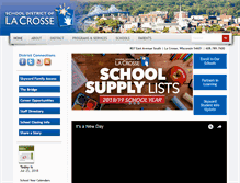 Tablet Screenshot of lacrosseschools.org
